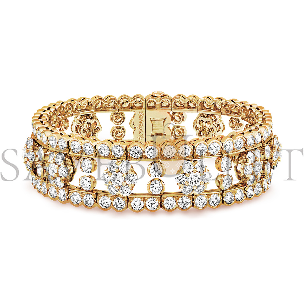 VAN CLEEF ARPELS SNOWFLAKE BRACELET - YELLOW GOLD, DIAMOND  VCARO3RQ00